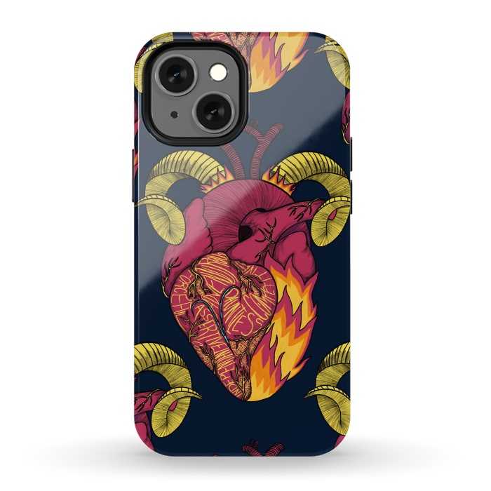 iPhone 13 mini StrongFit Aries Heart by Ranggasme