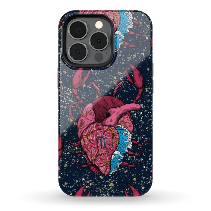 iPhone 13 pro StrongFit Scorpio Heart by Ranggasme