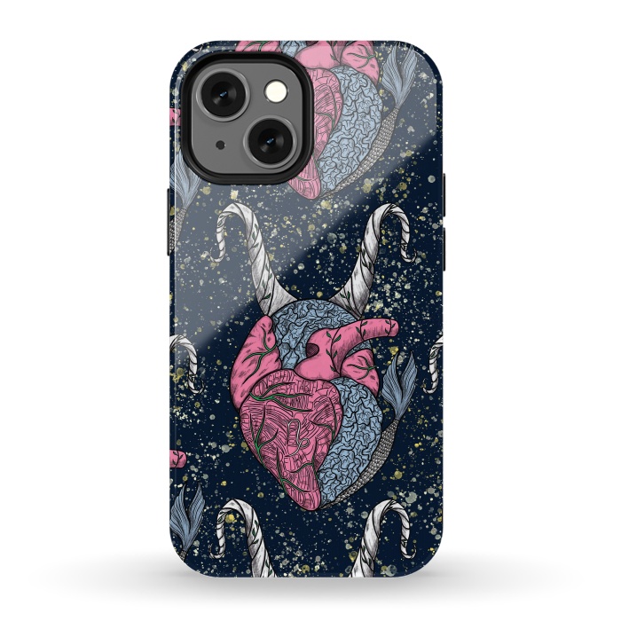 iPhone 13 mini StrongFit Capricorn Heart by Ranggasme