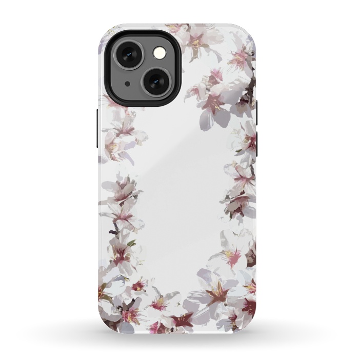 iPhone 13 mini StrongFit Sweet cherry blossom flowers by Julia Grifol