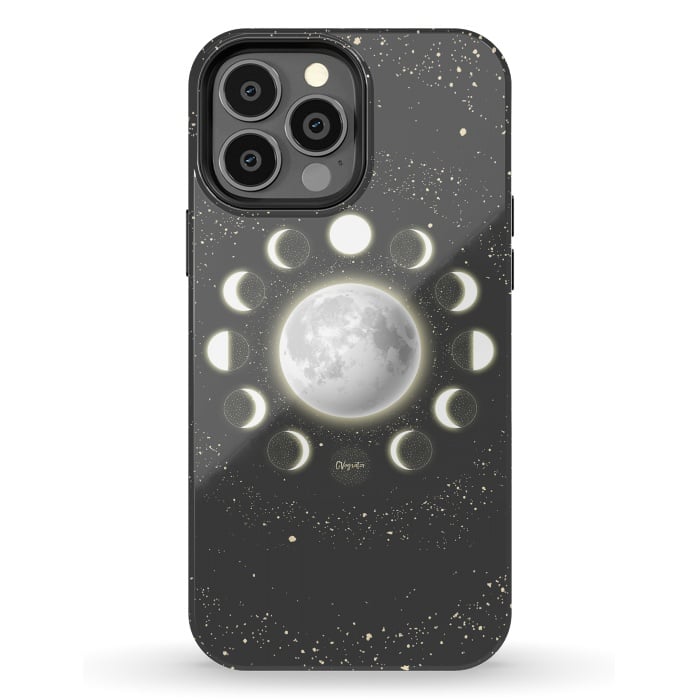 iPhone 13 Pro Max StrongFit Telescope Dreamy Shine-Phases of the Moon by ''CVogiatzi.