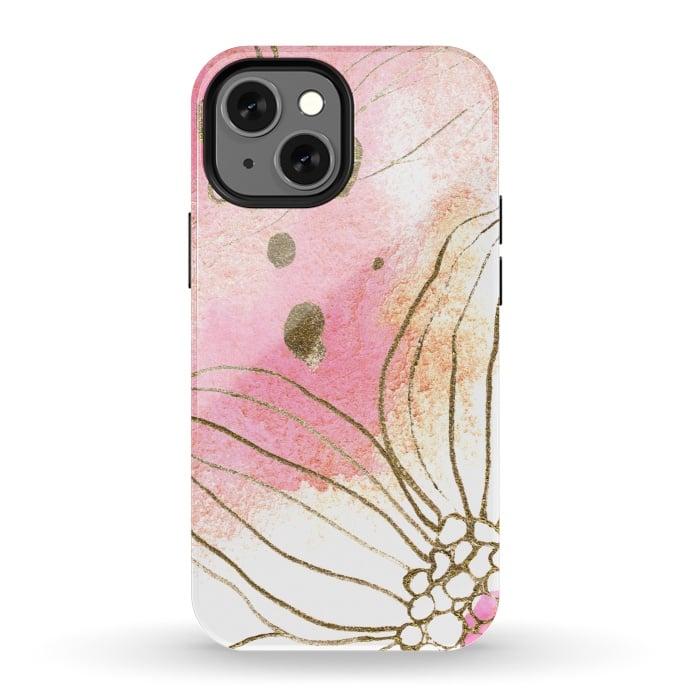 iPhone 13 mini StrongFit Pink Dreams by Lena Terzi by Elena Terzi