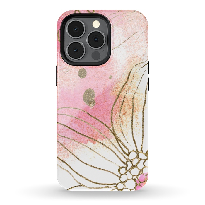 iPhone 13 pro StrongFit Pink Dreams by Lena Terzi by Elena Terzi