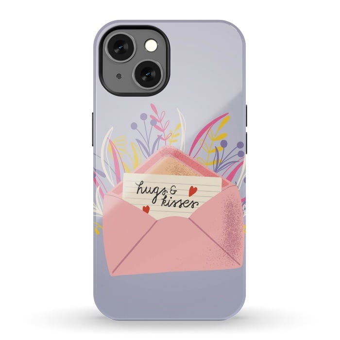 iPhone 13 StrongFit Hugs and Kisses, Happy Valentine's Day 1 by Jelena Obradovic