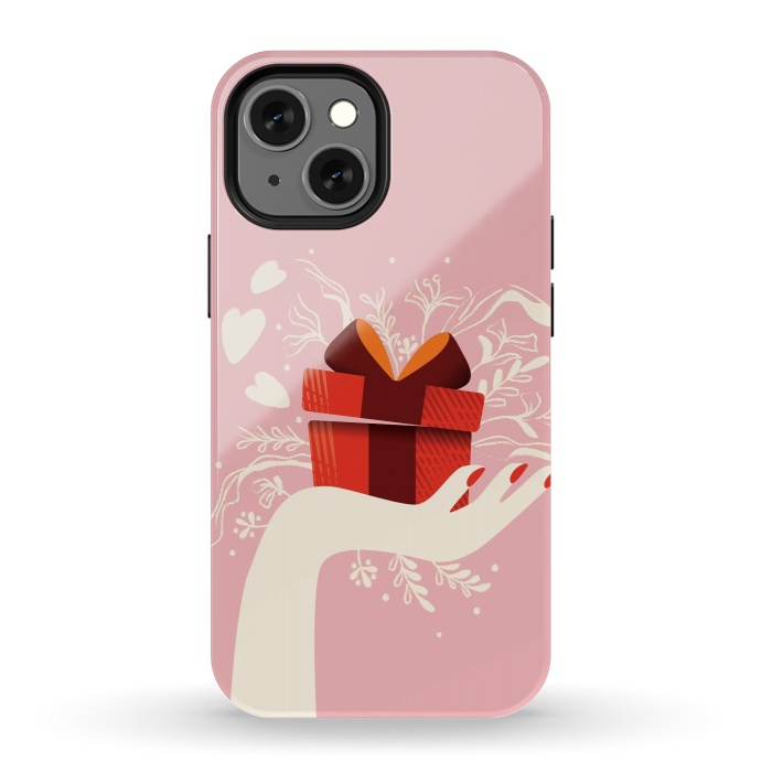 iPhone 13 mini StrongFit Love gift, Happy Valentine's Day by Jelena Obradovic