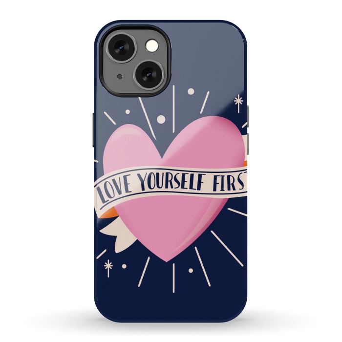 iPhone 13 StrongFit Love Yourself First, Happy Valentine's Day 2 by Jelena Obradovic