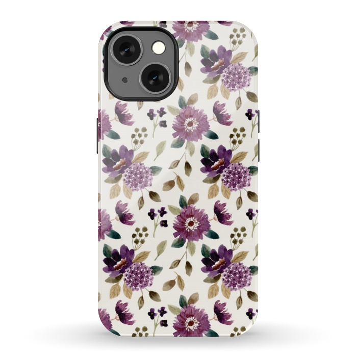 iPhone 13 StrongFit purple grapevine pattern by MALLIKA