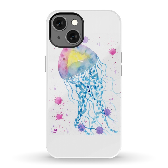 iPhone 13 StrongFit Jellyfish watercolor 22 by ArtKingdom7