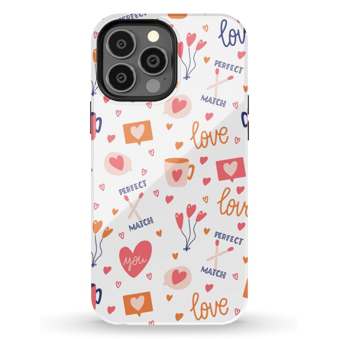 iPhone 13 Pro Max StrongFit Valentine pattern 05 by Jelena Obradovic