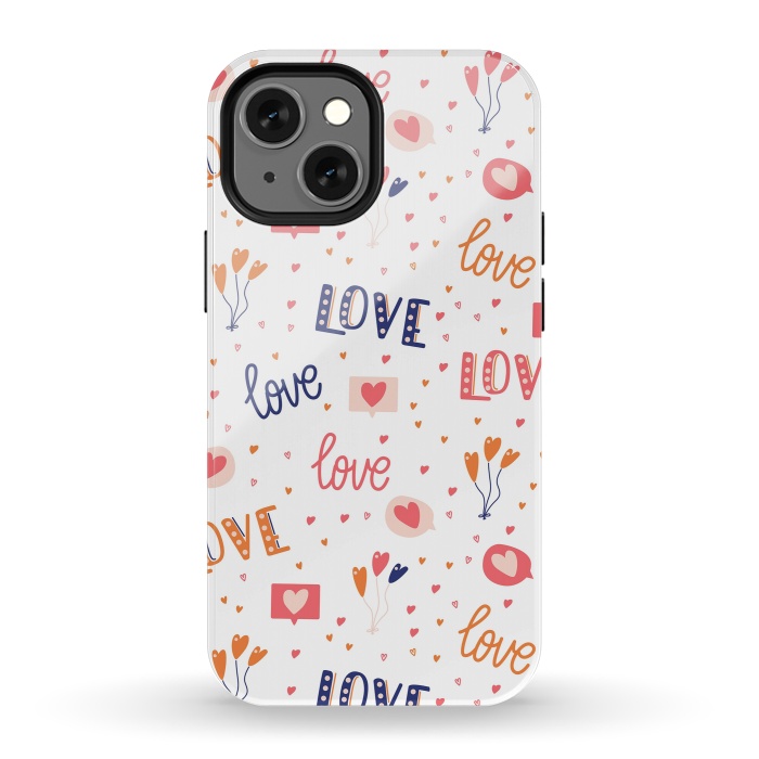 iPhone 13 mini StrongFit Valentine Pattern 10 by Jelena Obradovic