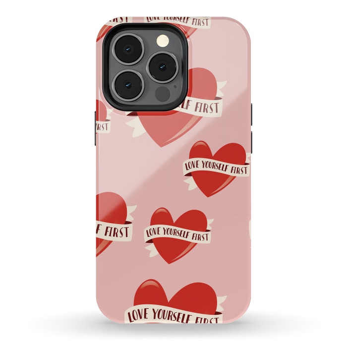 iPhone 13 pro StrongFit Valentine pattern 13 by Jelena Obradovic