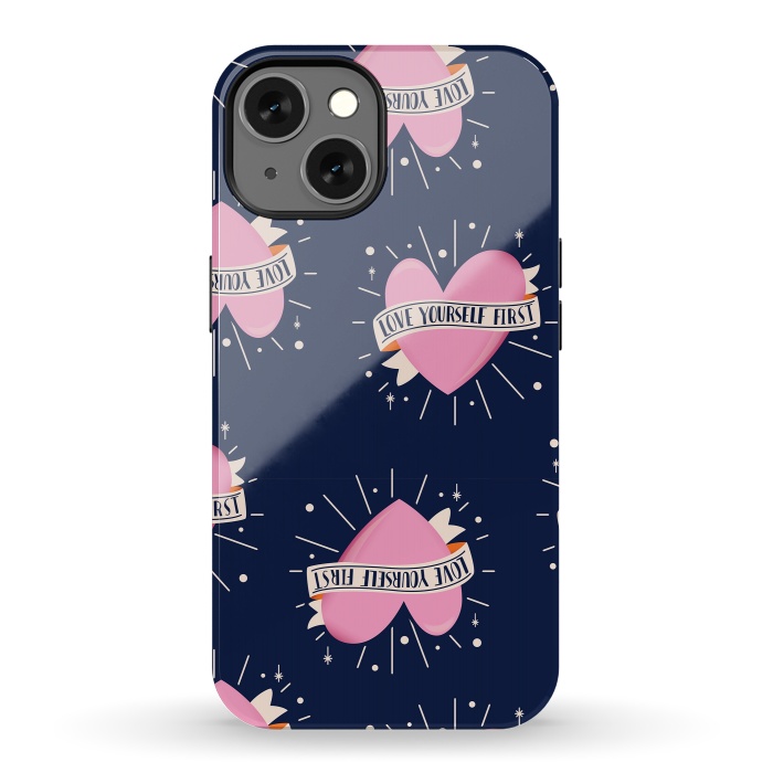 iPhone 13 StrongFit Valentine pattern 14 by Jelena Obradovic
