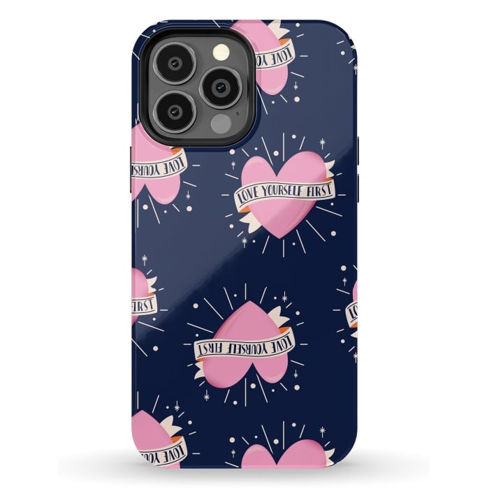 iPhone 13 Pro Max StrongFit Valentine pattern 14 by Jelena Obradovic