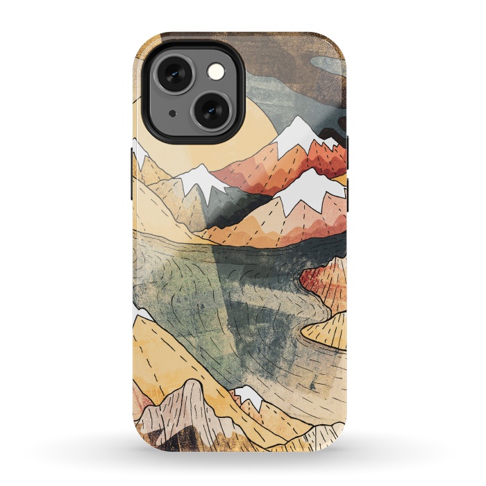 iPhone 13 mini StrongFit The old mountain lake by Steve Wade (Swade)