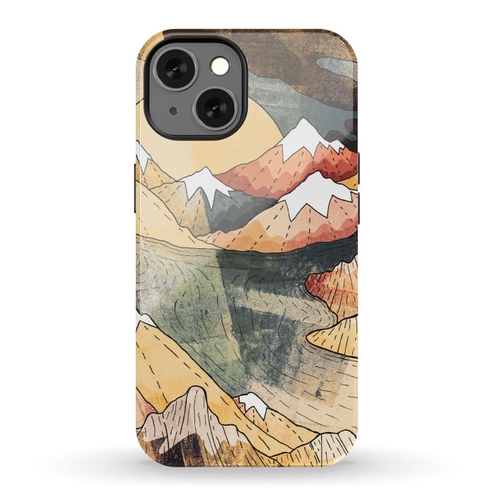 iPhone 13 StrongFit The old mountain lake by Steve Wade (Swade)