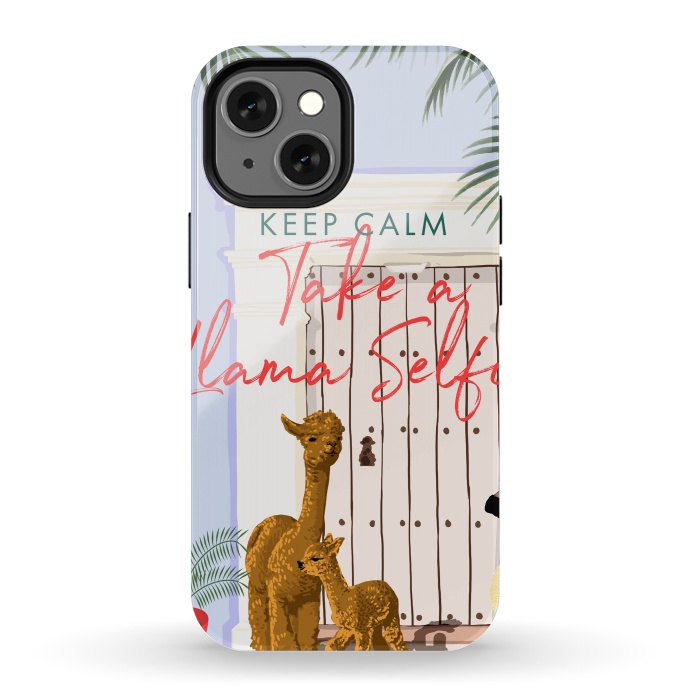 iPhone 13 mini StrongFit Llama Selfie by Uma Prabhakar Gokhale