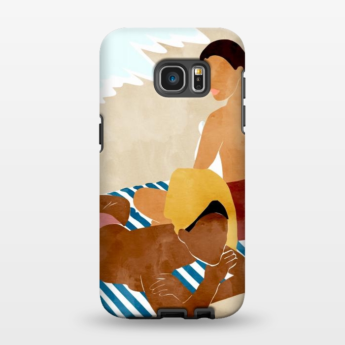 Galaxy S7 EDGE StrongFit Beach Besties by Uma Prabhakar Gokhale