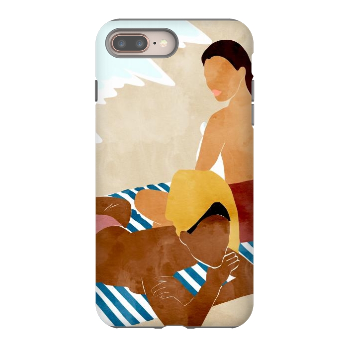 iPhone 8 plus StrongFit Beach Besties by Uma Prabhakar Gokhale