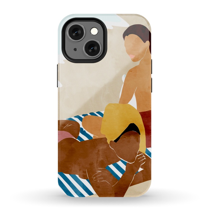 iPhone 13 mini StrongFit Beach Besties por Uma Prabhakar Gokhale