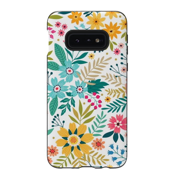 Galaxy S10e StrongFit Bloomy Garden by ArtsCase