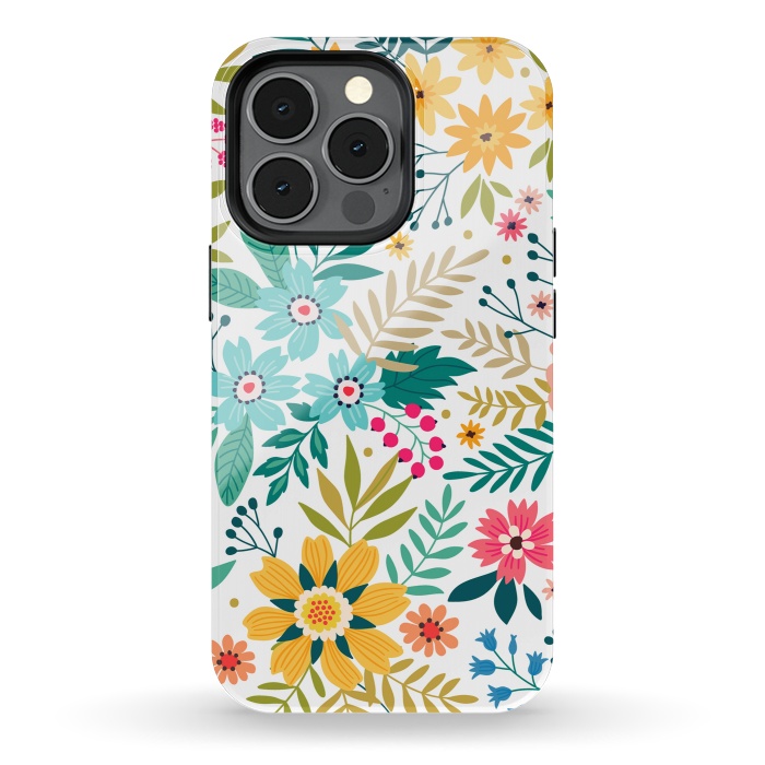 iPhone 13 pro StrongFit Bloomy Garden by ArtsCase