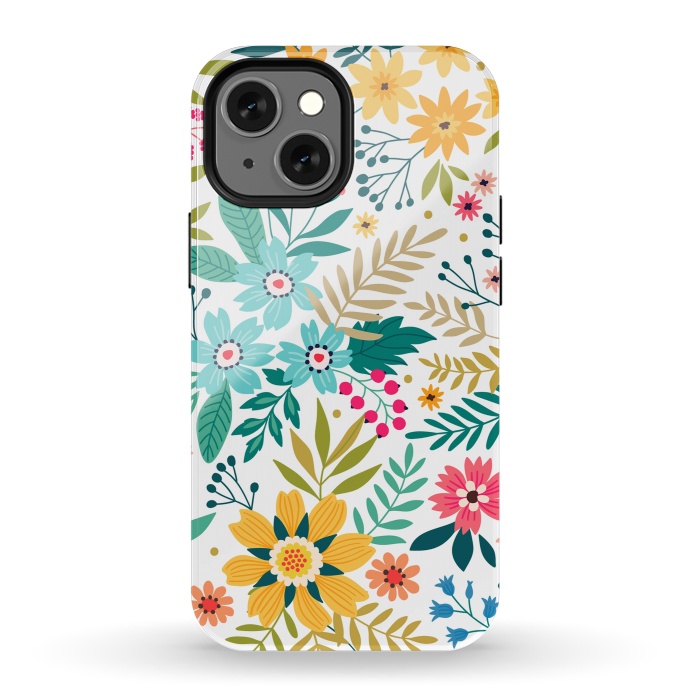 iPhone 13 mini StrongFit Bloomy Garden by ArtsCase