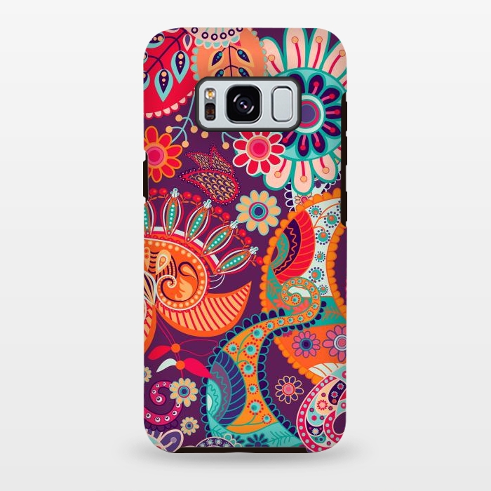 Galaxy S8 plus StrongFit Figure in bright flowers by ArtsCase