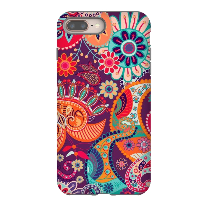 iPhone 8 plus StrongFit Figure in bright flowers by ArtsCase