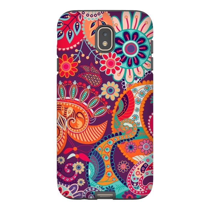 Galaxy J7 StrongFit Figure in bright flowers by ArtsCase