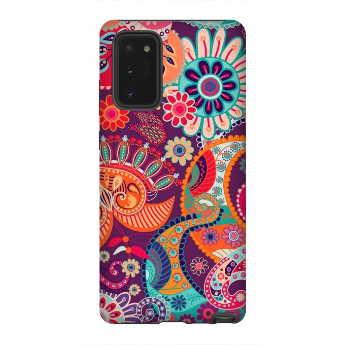 Galaxy Note 20 StrongFit Figure in bright flowers by ArtsCase