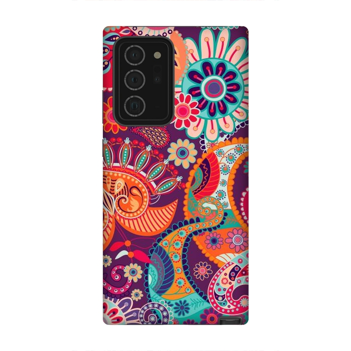 Galaxy Note 20 Ultra StrongFit Figure in bright flowers by ArtsCase
