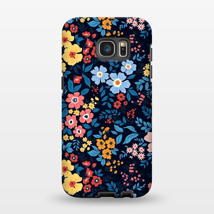 Galaxy S7 EDGE StrongFit Flowers in the Darkness by ArtsCase