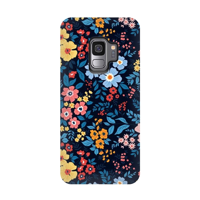 Galaxy S9 StrongFit Flowers in the Darkness by ArtsCase