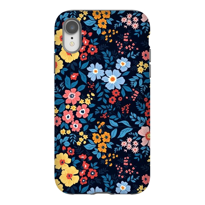 iPhone Xr StrongFit Flowers in the Darkness by ArtsCase