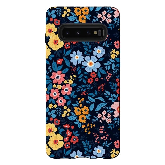 Galaxy S10 plus StrongFit Flowers in the Darkness by ArtsCase