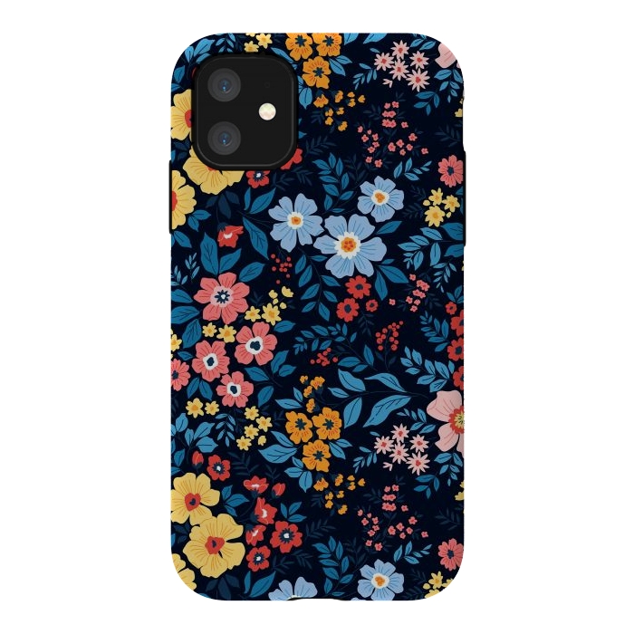 iPhone 11 StrongFit Flowers in the Darkness by ArtsCase