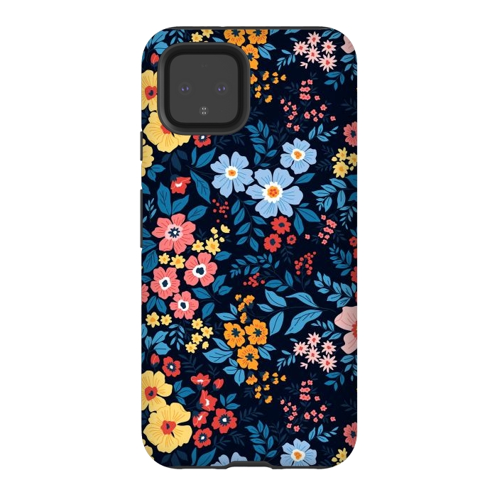 Pixel 4 StrongFit Flowers in the Darkness by ArtsCase