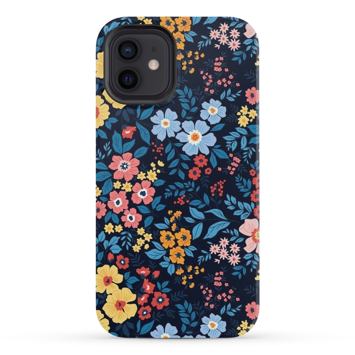 iPhone 12 mini StrongFit Flowers in the Darkness by ArtsCase