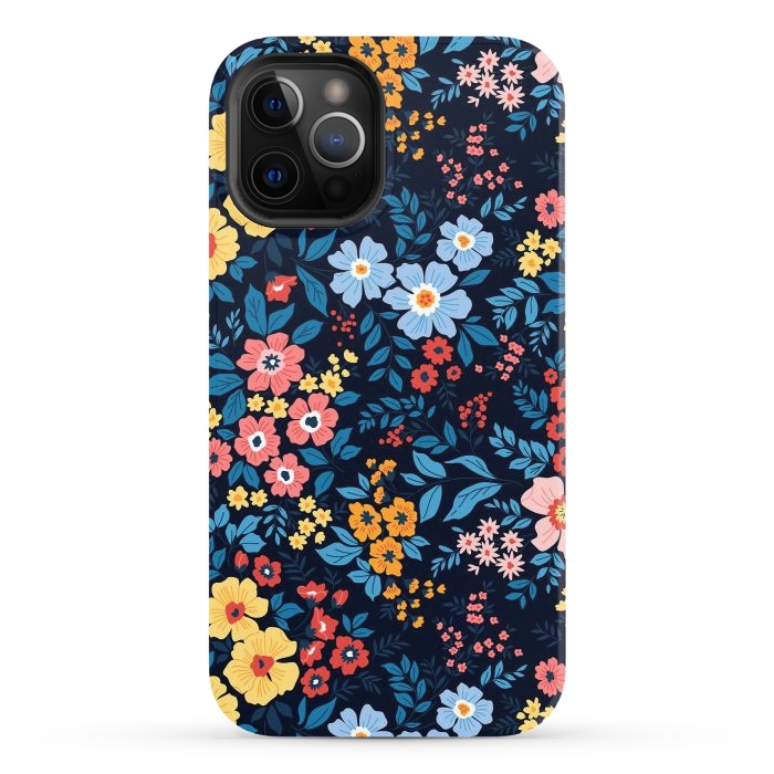 iPhone 12 Pro StrongFit Flowers in the Darkness by ArtsCase