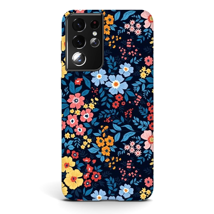 Galaxy S21 ultra StrongFit Flowers in the Darkness by ArtsCase