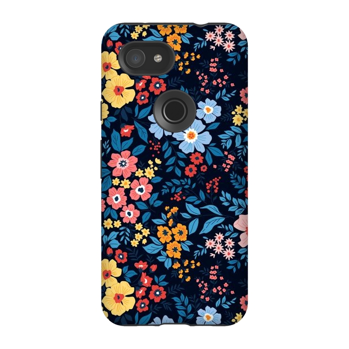 Pixel 3A StrongFit Flowers in the Darkness by ArtsCase
