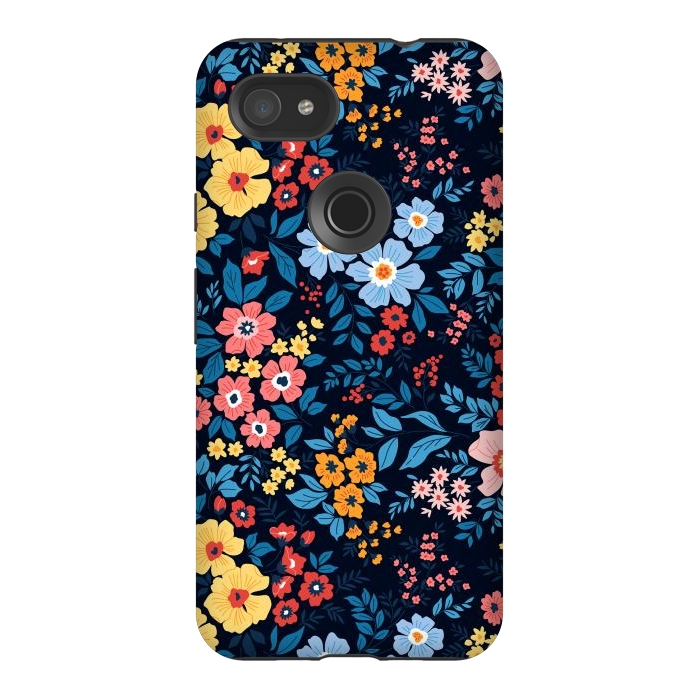 Pixel 3AXL StrongFit Flowers in the Darkness by ArtsCase