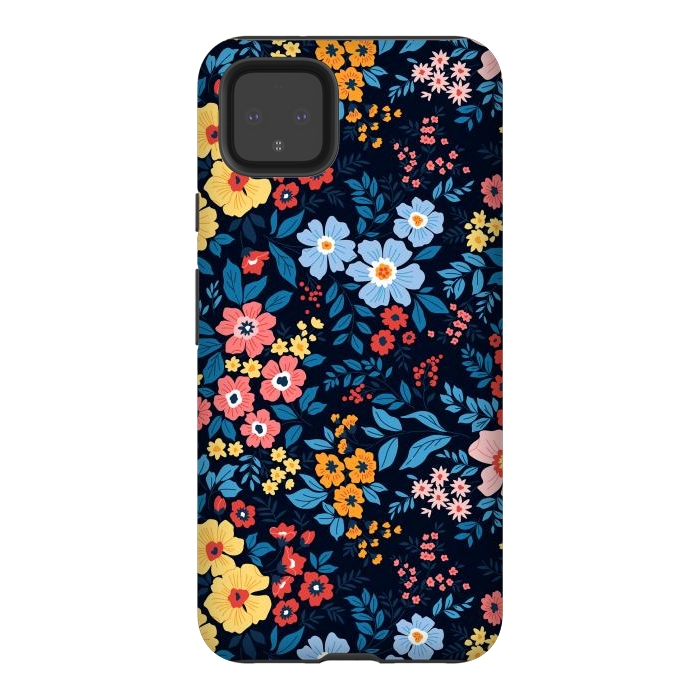 Pixel 4XL StrongFit Flowers in the Darkness by ArtsCase