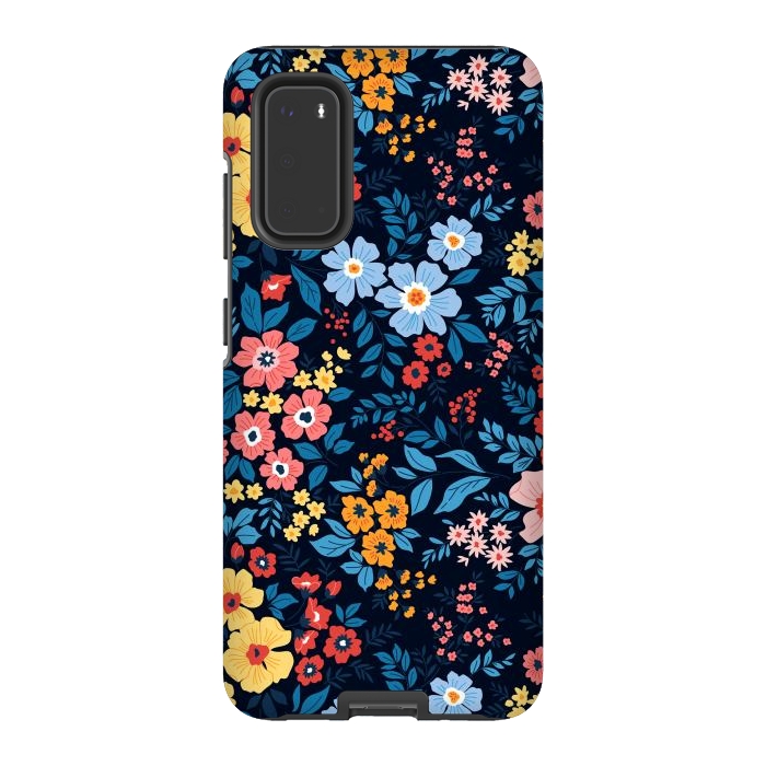 Galaxy S20 StrongFit Flowers in the Darkness by ArtsCase