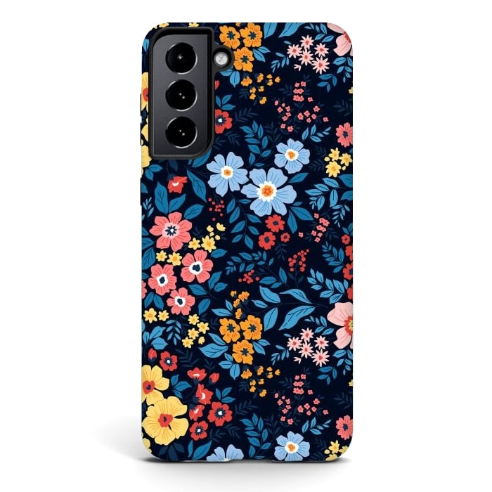 Galaxy S21 StrongFit Flowers in the Darkness by ArtsCase
