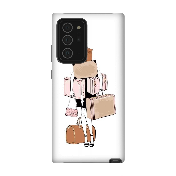 Galaxy Note 20 Ultra StrongFit Woman with luggage by Martina