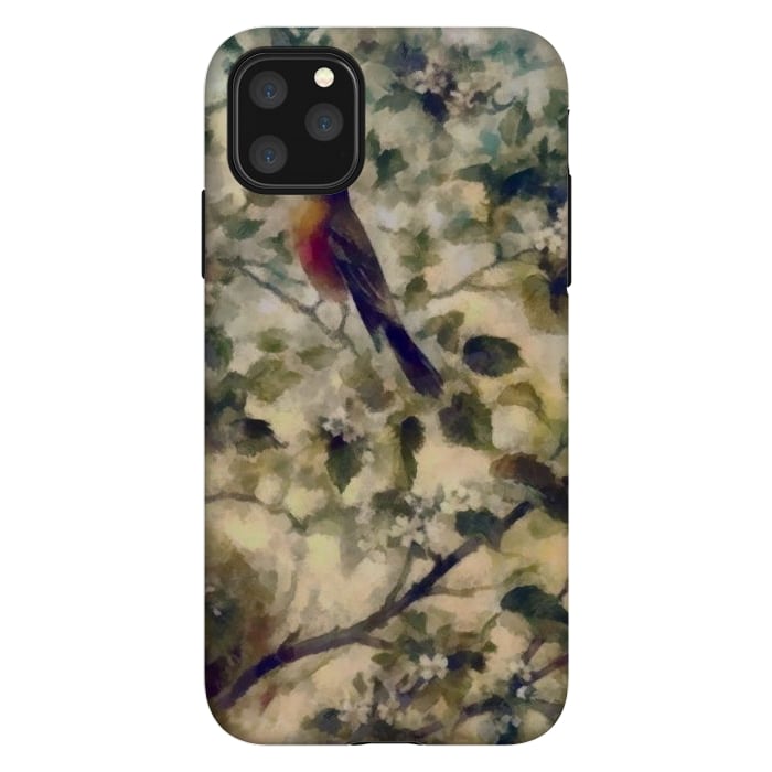 iPhone 11 Pro Max StrongFit Watercolored Nature by Texnotropio