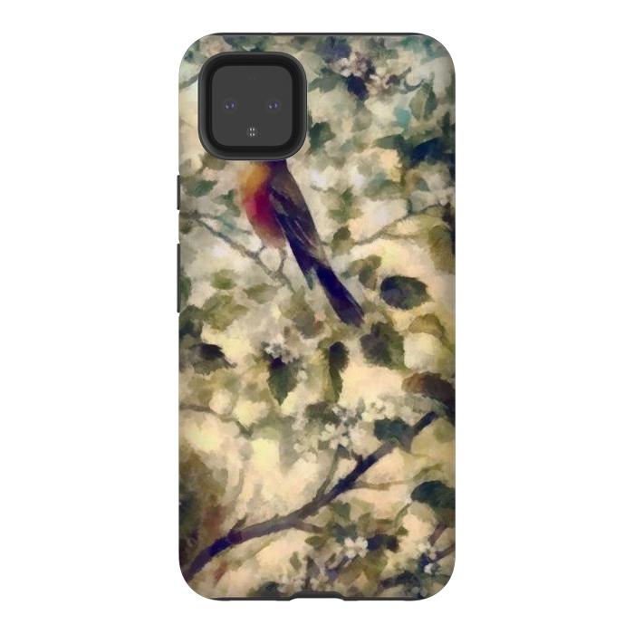 Pixel 4XL StrongFit Watercolored Nature by Texnotropio