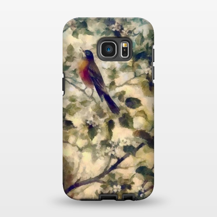 Galaxy S7 EDGE StrongFit Watercolored Nature by Texnotropio