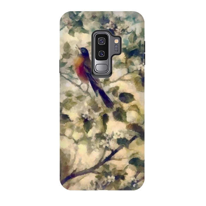 Galaxy S9 plus StrongFit Watercolored Nature by Texnotropio